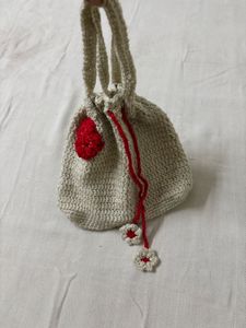 🆕Crochet Drawstring Hobo Hand/Shoulder Bag