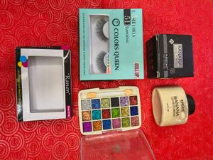 Makeup combo Eyeshadows loose powder and eyeshadow
