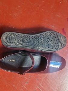 Burgundy Patent Mary Jane Flats