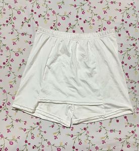White Tennis Skirt with Shorts