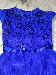 Blue Lace Lehenga Choli
