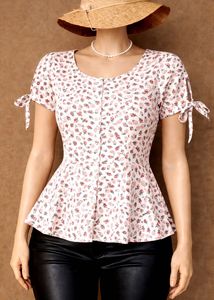 Chic Floral Print Blouse✨🫶🏻