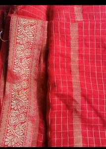Beautiful red colour saree
