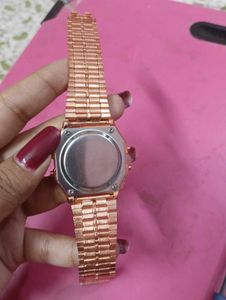 Rose Gold Casio Watch