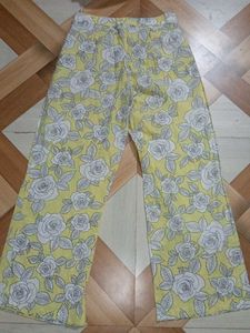Yellow Rose Print Kurta Set