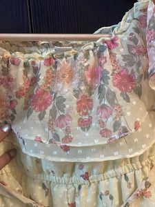 Chic Ruffled Floral Dress