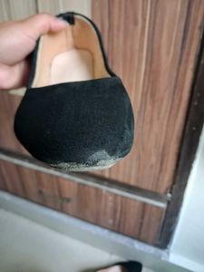 Black Suede Ballet Flats