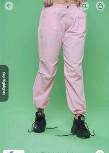 NEWME 🩷 Parachute Solid Pants One Time .Used