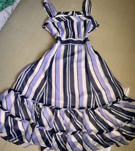 Chic Striped Midi Dress