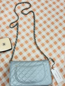 Quilted Chain Sling Bag