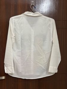Unique Graphic Print White Shirt
