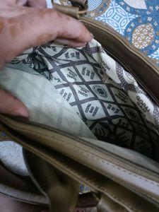 New Without Tag Office Handbag In Goldish Colour