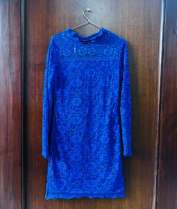 Royal Blue Lace Dress