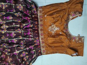 Semi Pattu Chudidhar Set
