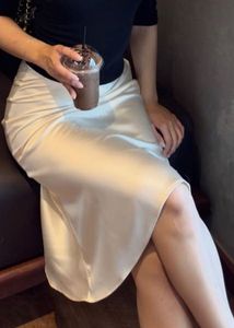 Satin Midi Skirt