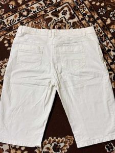 White Denim Capris