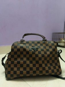 Stylish Checkerboard Handbag