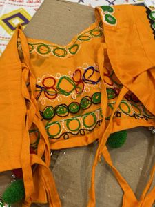 Gujarati Backless Lehenga For 1 yr