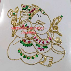 Ganesh Rhinestone Art
