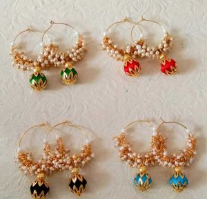 Exquisite Kundan Jhumka Earrings one pair