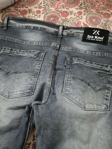 Men's Stylish Grey Washed Jeans