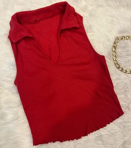 Chic Red Cami Top