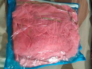 net pink saree