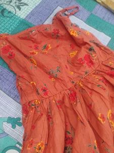 Floral Orange Sundress