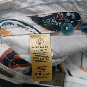 Classic White Lyocell Shorts