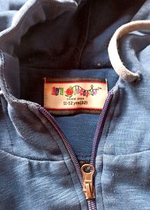 Blue Zip-Up Hoodie