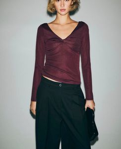 H&amp;M Brand) Long Sleeve Twist Front Top