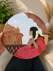 temple girl painting