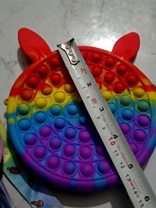 Rainbow Bunny Pop-It Purse