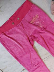 Velvet Jacket , Velvet Pink Lower Upto 32 Waist