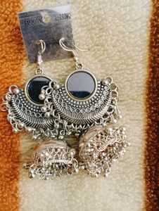 Combo New Big Oxidised Earrings