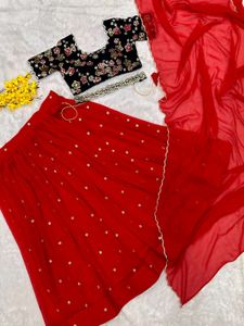 PARTY WEAR LEHENGA WITH STICH BLOUSE