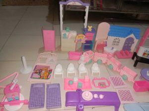 Dollhouse Furniture &amp; Accessories Lot