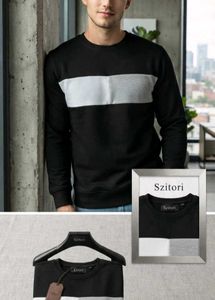 Black Color 5xl Block Sweatshirt