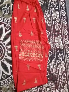 Red Colour Palazzo