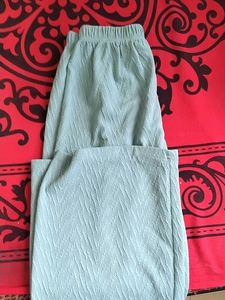 41.Light Blue Textured cord set tshirt pant