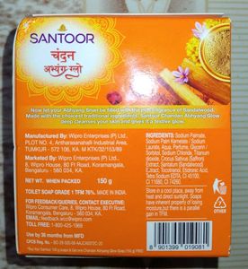 Santoor Chandan abhyang glow Soap