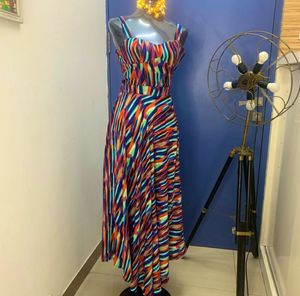 Vibrant Striped Bodycon Dress