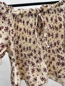 Floral Smocked Puff Sleeve Top