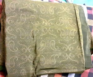 Olive Green Party Saree