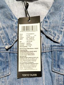 Women Denim Blue Jacket