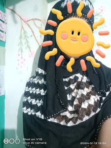 Black Dupatta With Nakab