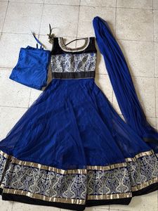 Beautiful Blue Anarkali Suit