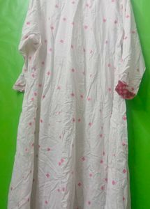 Pink &amp; White Boho Tiered Dress