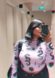 Dragon Print Long Sleeve Top