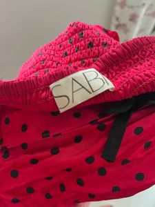Cute Red Polka Dot Mini Dress